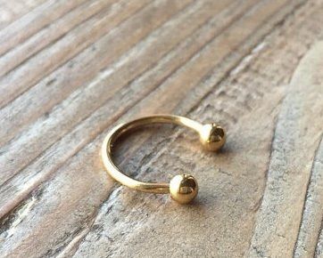 Gold Platted Pressing Nose Pin4