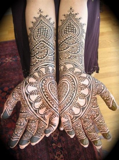 Complete each other mehndi design