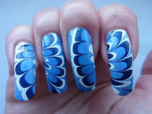9 Pictures of Easy Water Marble Nail art Designs | Styles At Life