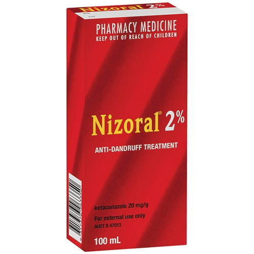 Pharmacy medicine nizoral 2 anti-dandruff shampoo