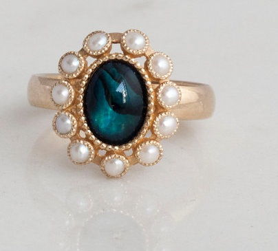 antique-flower-pearls-ring