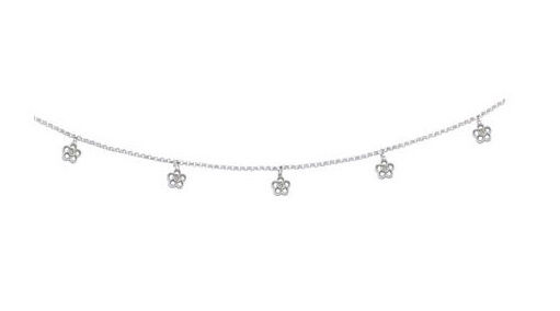 Diamond Anklets in white Gold