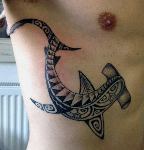 Tribal Shark Tattoo