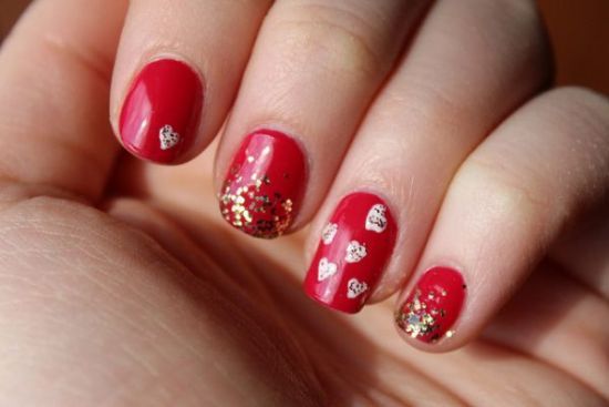 Valentine’s Day nail art