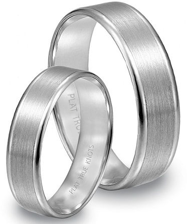 Platină Couple Engagement Ring