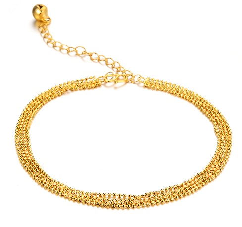 Latest Gold Plated Ankle Bracelet for Woman