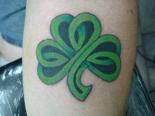 Keltų kalba Clover tattoo design