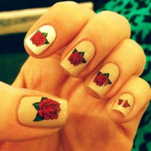 9 Simple and Easy Rose Nail Art Designs with Images | Styles At Life