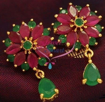 ruby-smaragdzöld earrings7