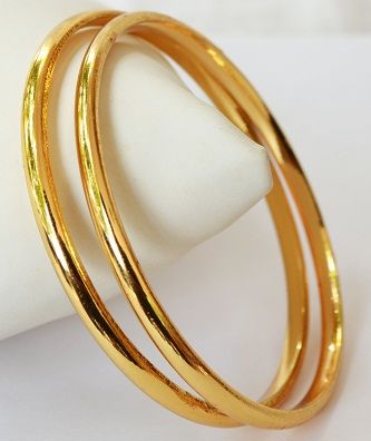 plain gold bangles