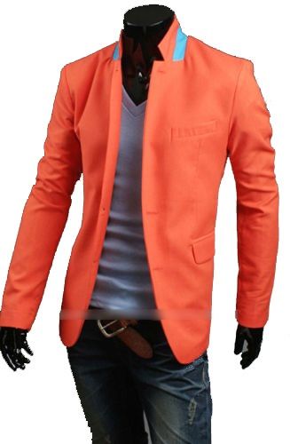 Informal Orange Blazer