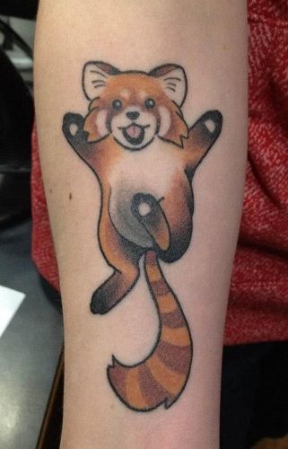 roșu Panda Tattoo