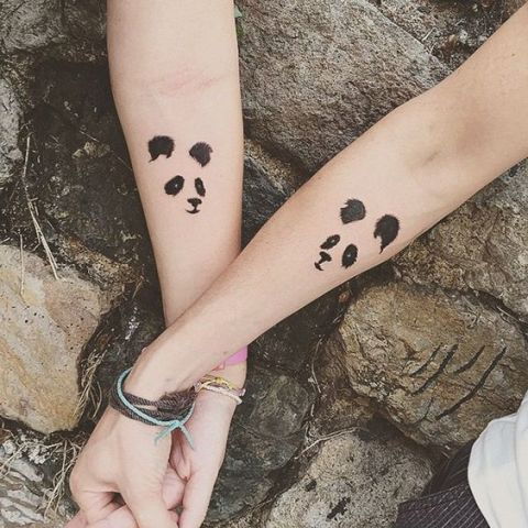 Couple Panda Tattoo