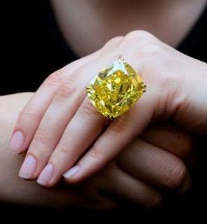 Retas Yellow Diamond Big Diamond Ring