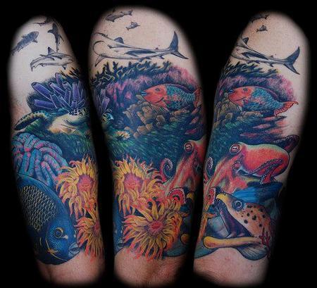 Colorful Sea Casual World Tattoo