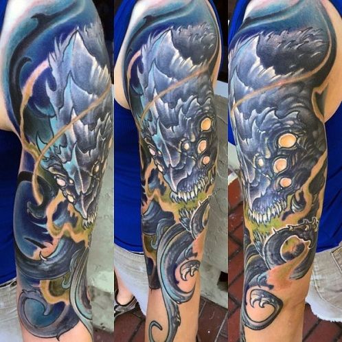 Mare Monster Tattoo Design