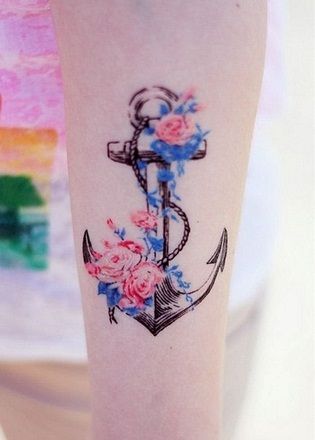 basculant Watercolour Tattoo Design