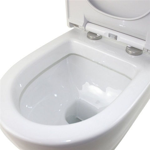 A Round Wall Hung Toilet