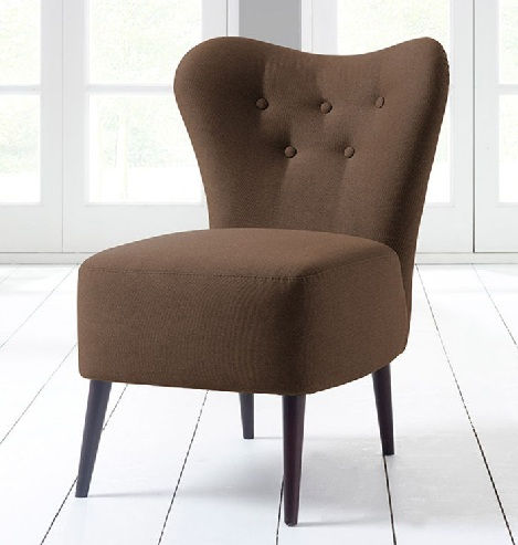 Brown Fabric Bedroom Chairs