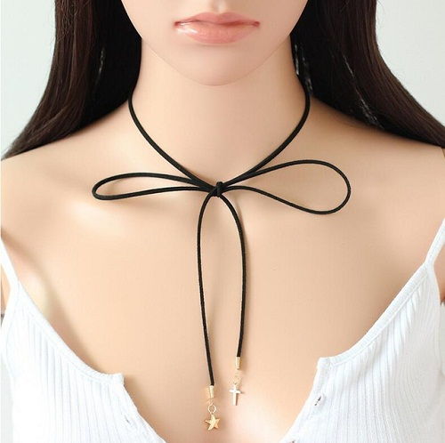 Rope choker necklaces