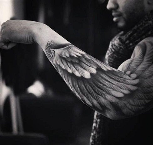 Angel wings Tattoo Design for Black People
