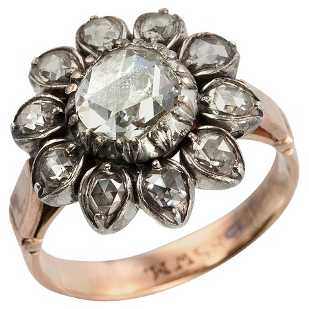 Viktorijos laikų Antique Engagement Ring