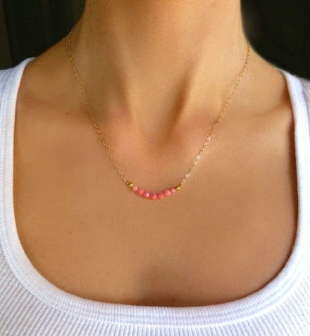 Small coral necklaces