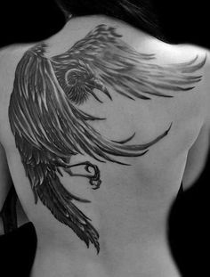 gotic Crow Tattoo designs