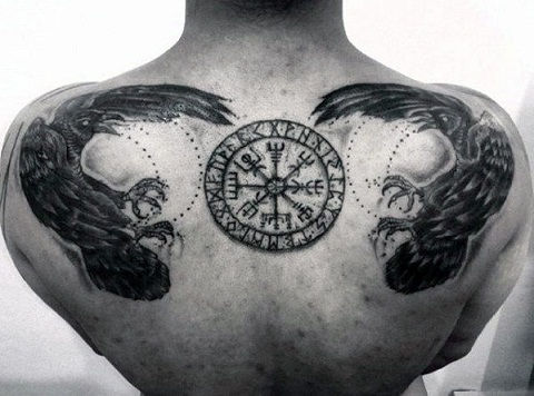 Viking Crow Tattoo Designs