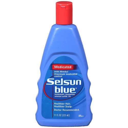Selsun blue medicated with menthol dandruff shampoo