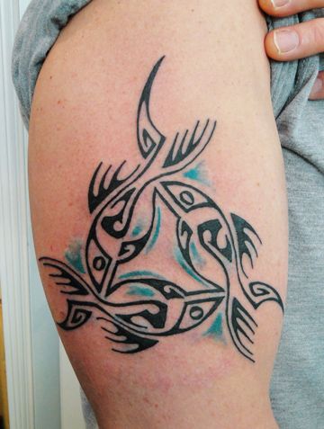 Žuvis Tribal Celtic tattoo design