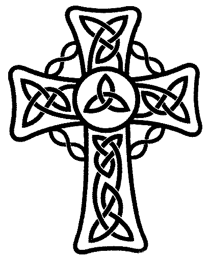 Keltų kalba Tribal cross tattoo design