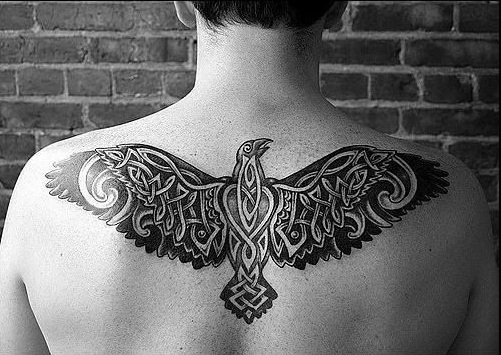 Celtic Eagle designed tribal tattoo
