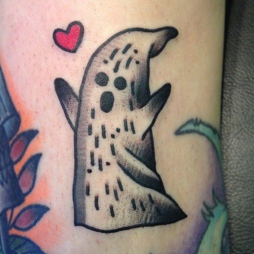 Fermecătoare Little Ghost Tattoo Design