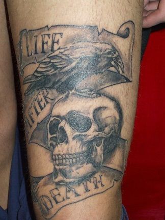 Élet after death tattoo