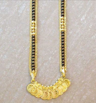 Temple coin mangalsutra