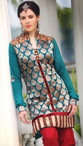 Stylish Silk Salwar Suit Design
