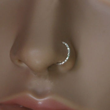 Pure Silver Thin Nose Ring