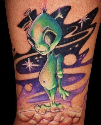 înfricoșat Alien Tattoos