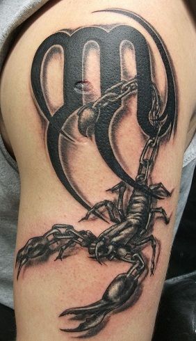 Zodiako ženklas Style Scorpion Tattoo