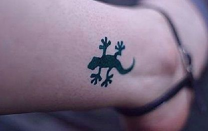 Small size lizard tattoos