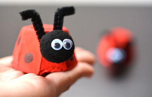 Tojás Carton Ladybug