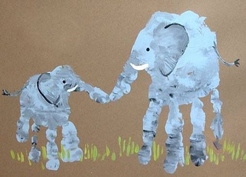Elefant Hand Print
