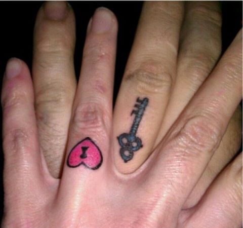 Awesome Wedding Ring Tattoo Designs