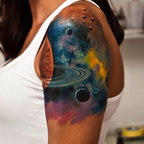 Galaxie Inspired Tattoos