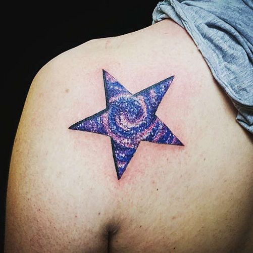 Csillag Galaxy Tattoo