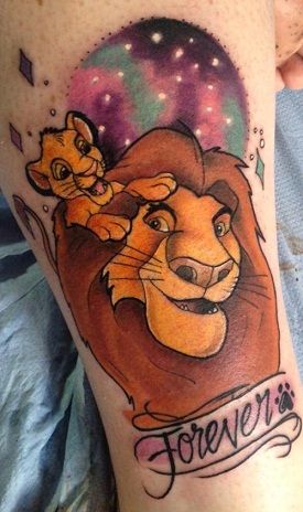  Lion King Personalized Disney Tattoo