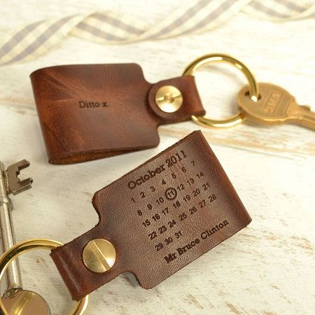 Személyre Leather Key chain
