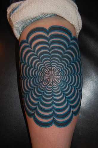 hipnotizáló Illusion Tattoo Designs
