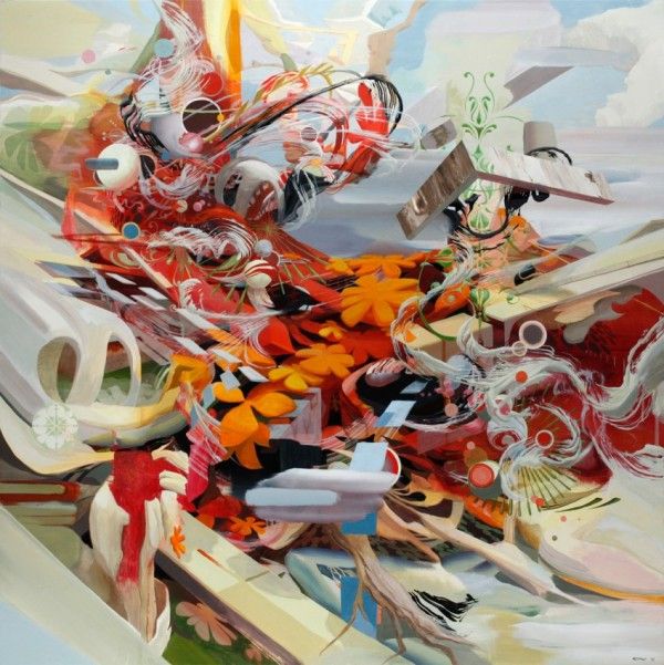 Abstract paintings by Oliver Vernon